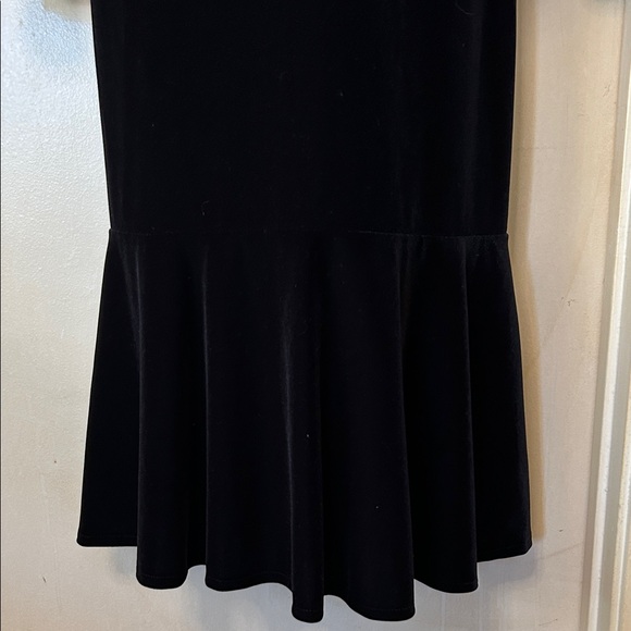 IM Vely Long Sleeve Velvet Black Dress with Flare Hem size M - Picture 5 of 13